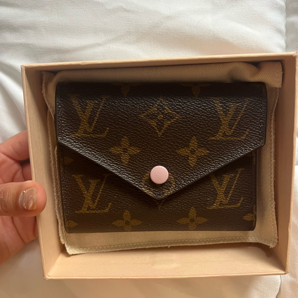 Louis Vuitton Brown and Pink Wallet